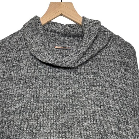 MAEVE Cowl Neck Long Sleeve Grey Shirt SZ SMALL - Picture 5 of 9